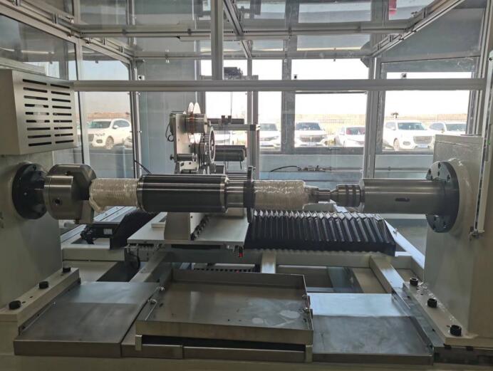 高速电机转子保护套缠绕设备